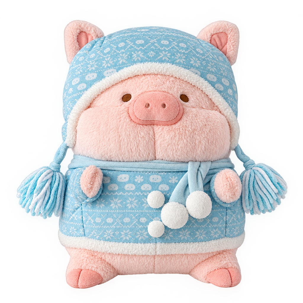 LuLu the Piggy Winter Series Winter fashion Lu 35cm Plush
