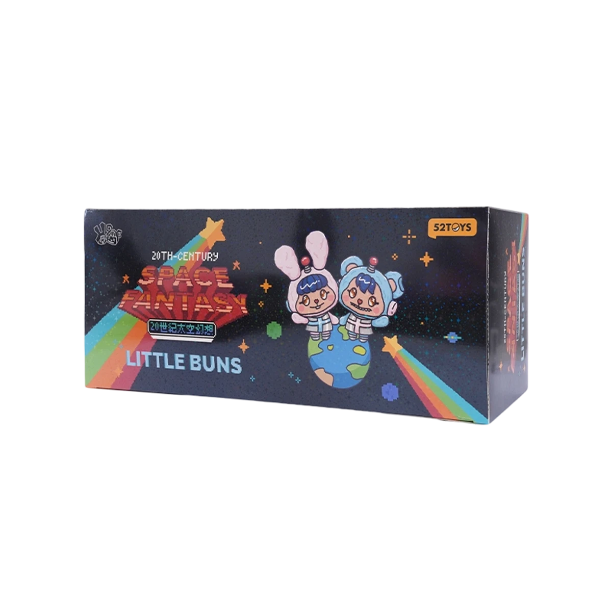 Little Buns 20th-Century Space Fantasy full display case containing nine blind boxes