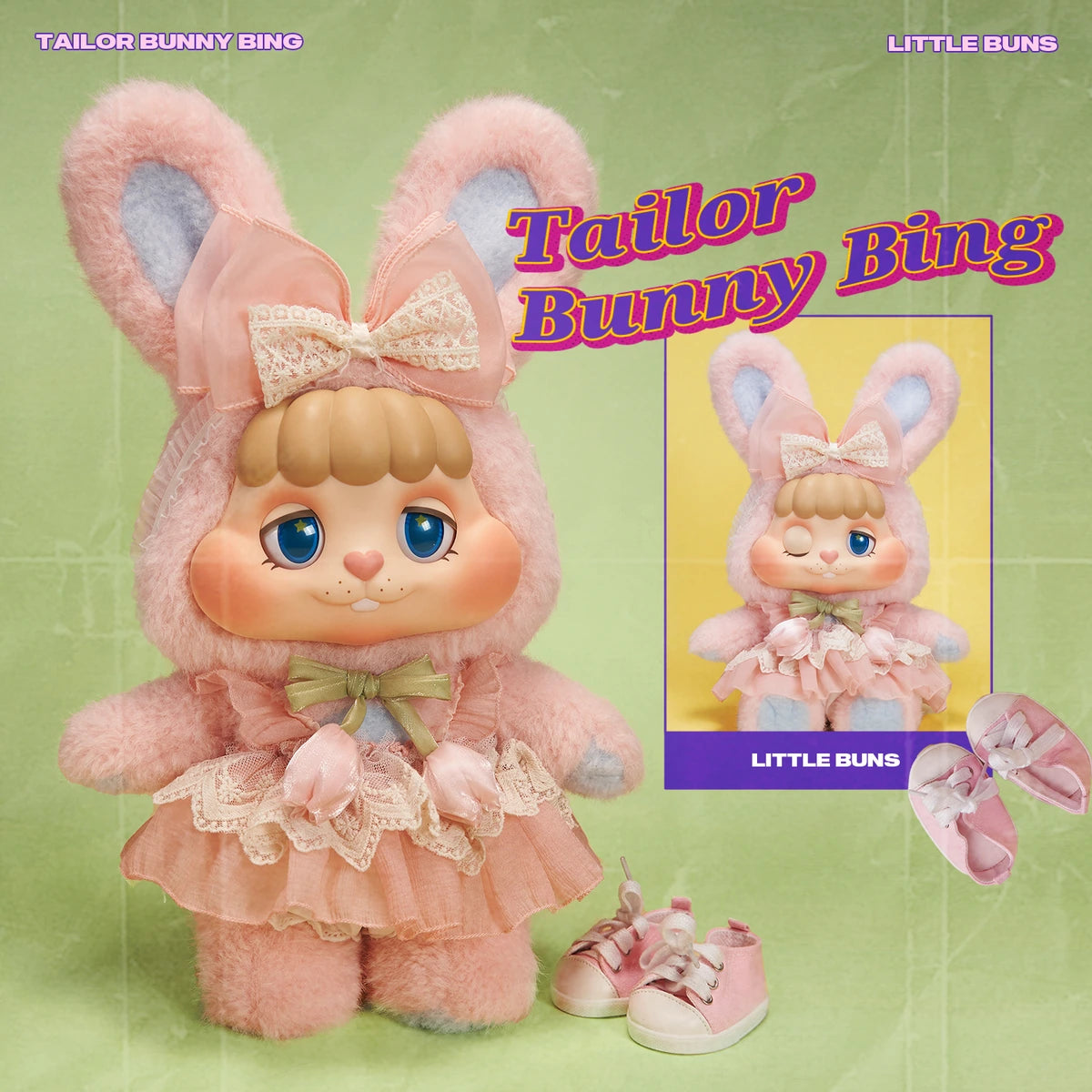 LITTLE BUNS TAILOR BUNNY BING ぬいぐるみフィギュア | 52TOYS