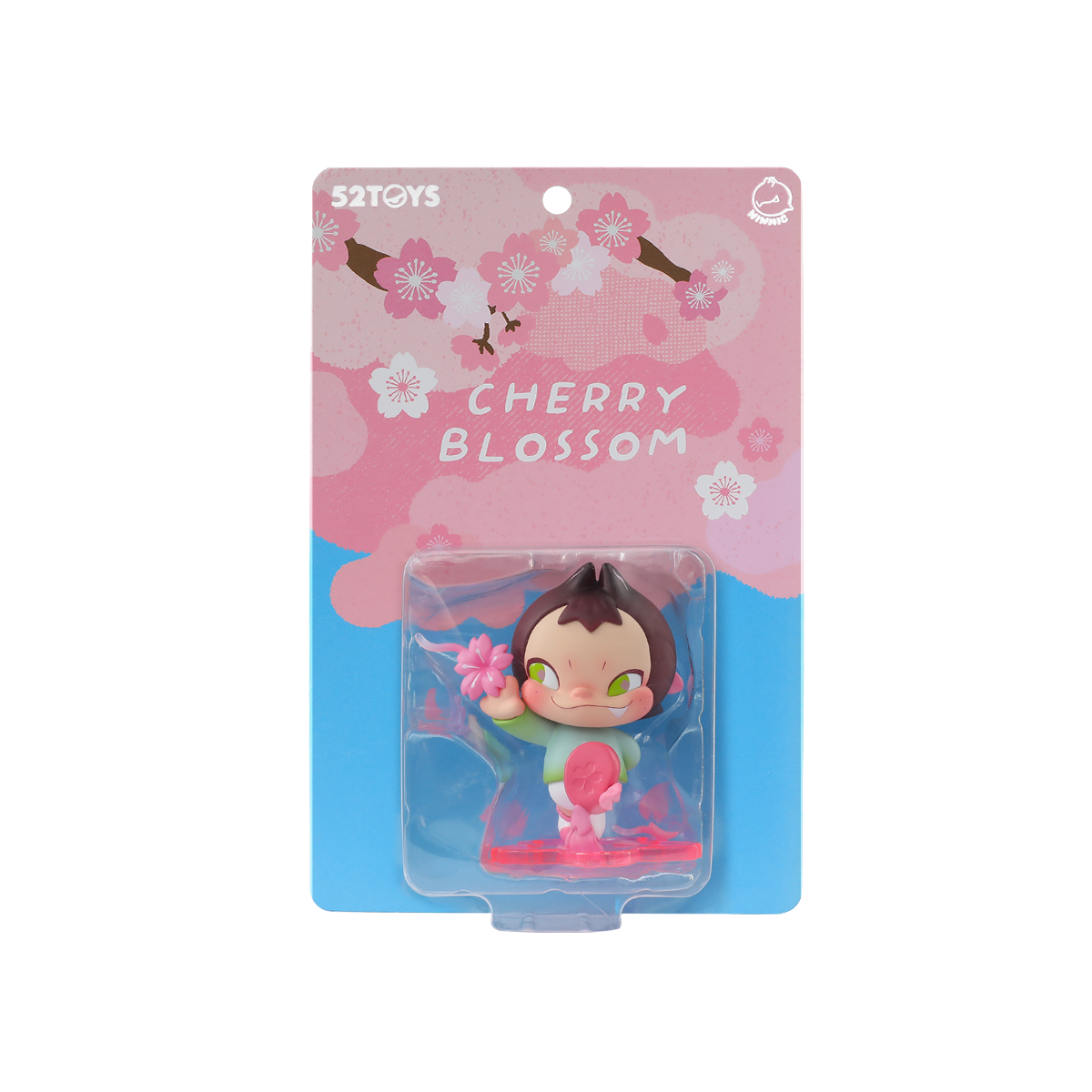 Blister-card packaging of the NINNIC sprite holding a cherry blossom, Cherry Blossom figure