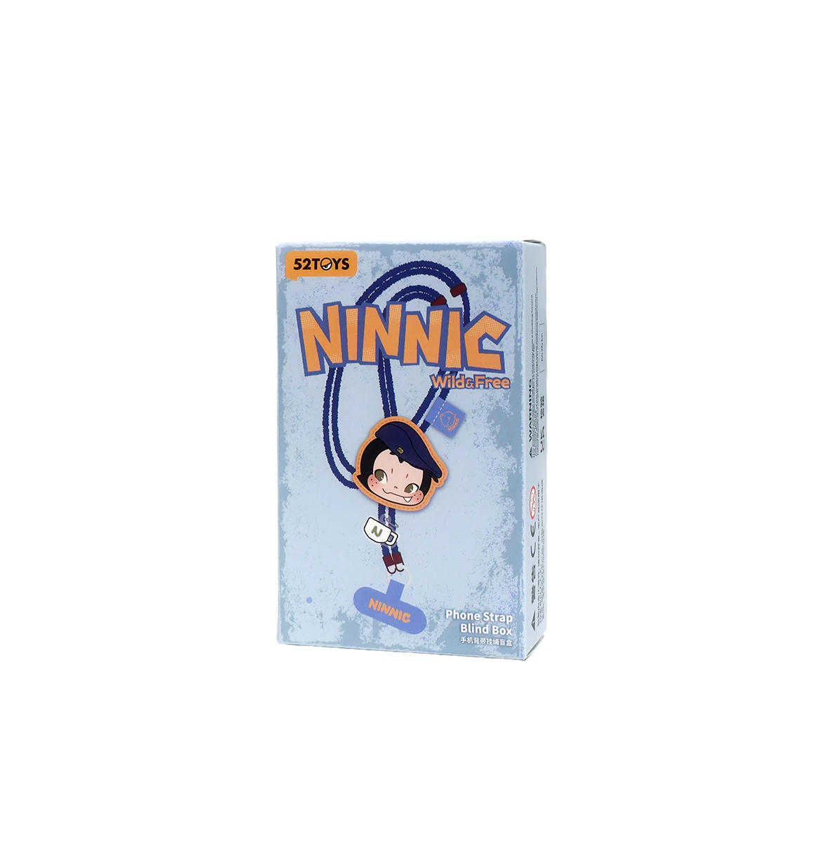 NINNIC Wild & Free single phone strap blind box packaging in pale blue