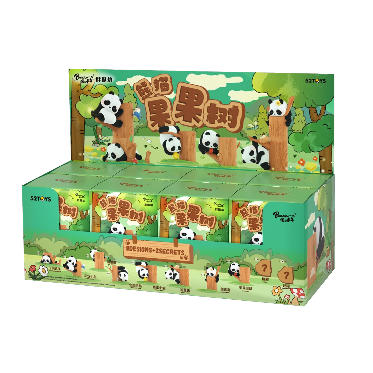 Panda Roll Fruit Tree Climbing full display case of blind boxes