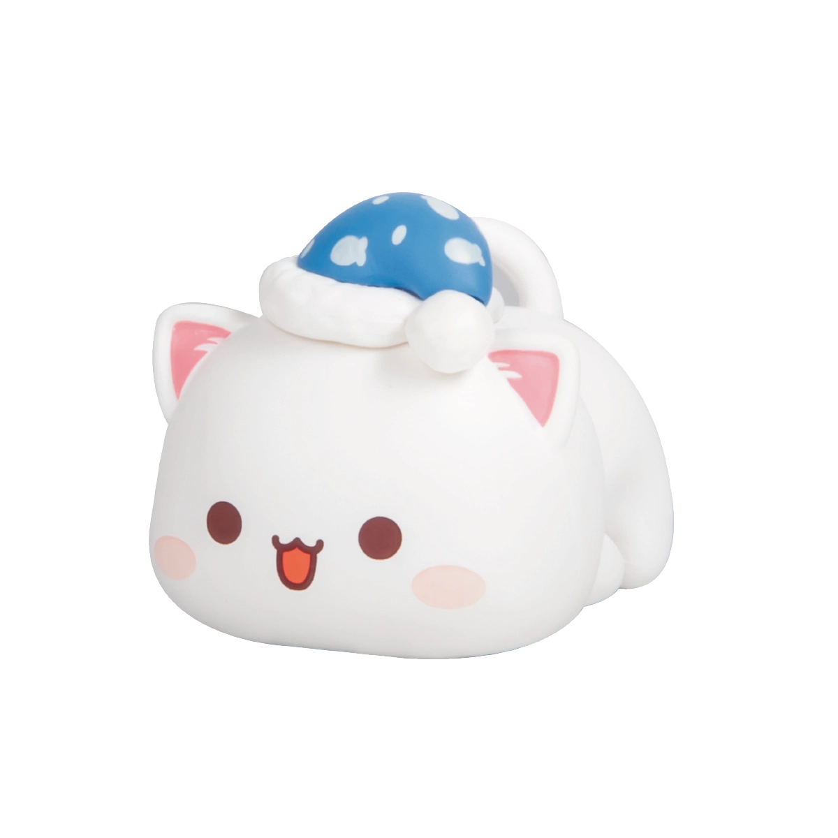 Goma Boo Boo grey cat with a steamed bun on its back, Peach and Goma's Sweet Mini Universe