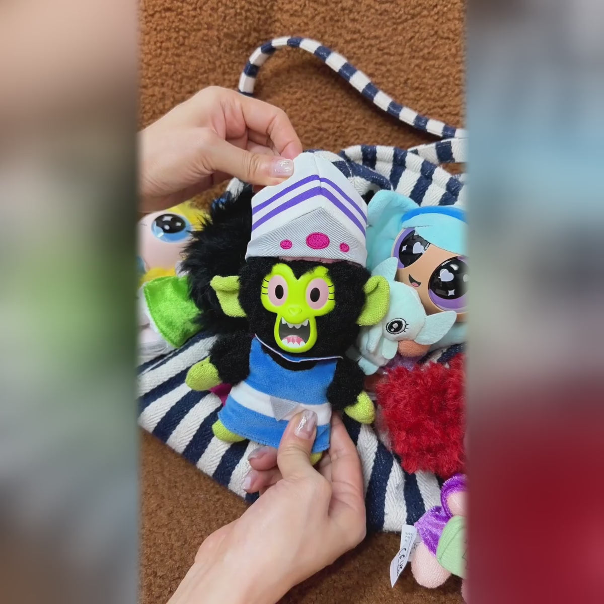パワーパフ ガールズ グッドモーニング・タウンズヴィル シリーズ ぬいぐるみチャーム