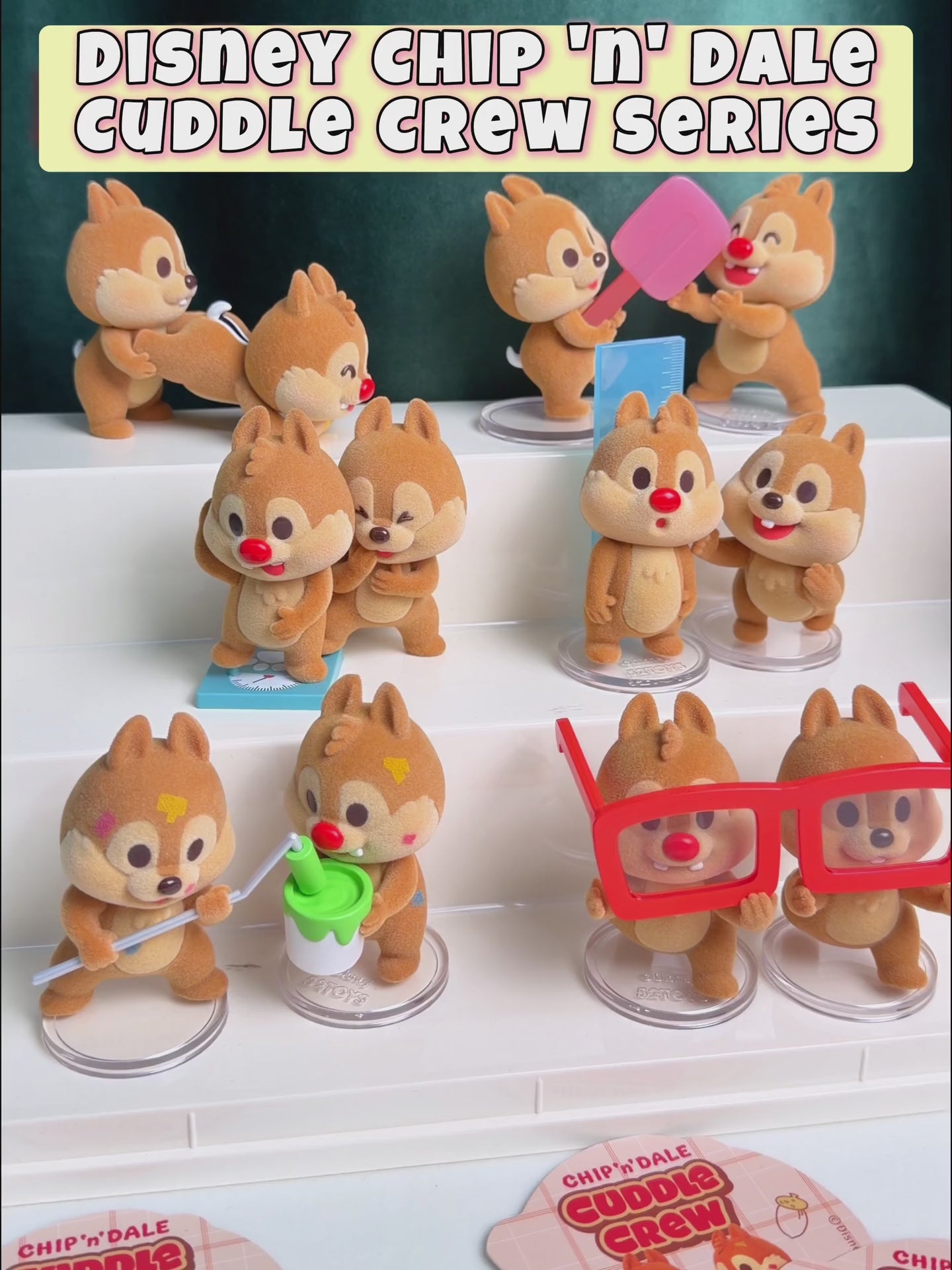 52toys チップとデール cuddle crew 4種セット DISNEY CHIP 'N' DALE: CUDDLE CREW SERIES | 52TOYS