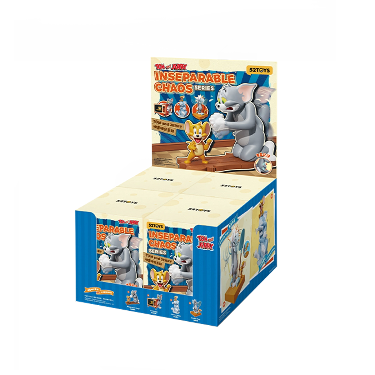 Tom and Jerry Inseparable Chaos blind box display case with full carton of figures