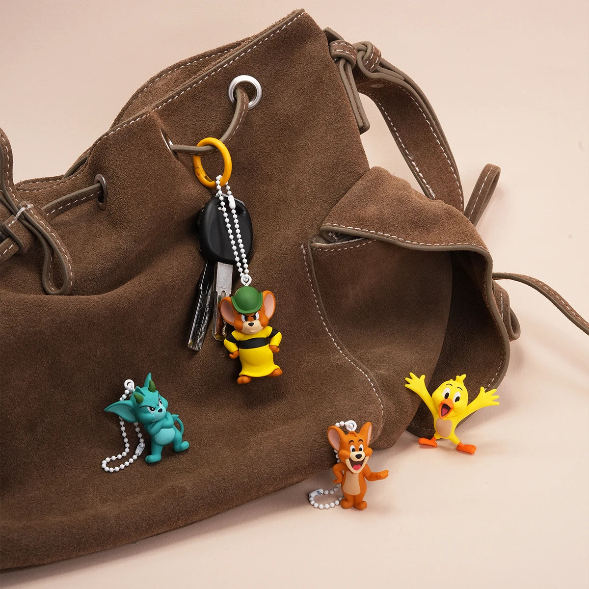 筋肉強のジェリー 悪魔のジェリー ジュビラント クッキー キーホルダー 袋で Tom and Jerry ミニミーシリーズ 2