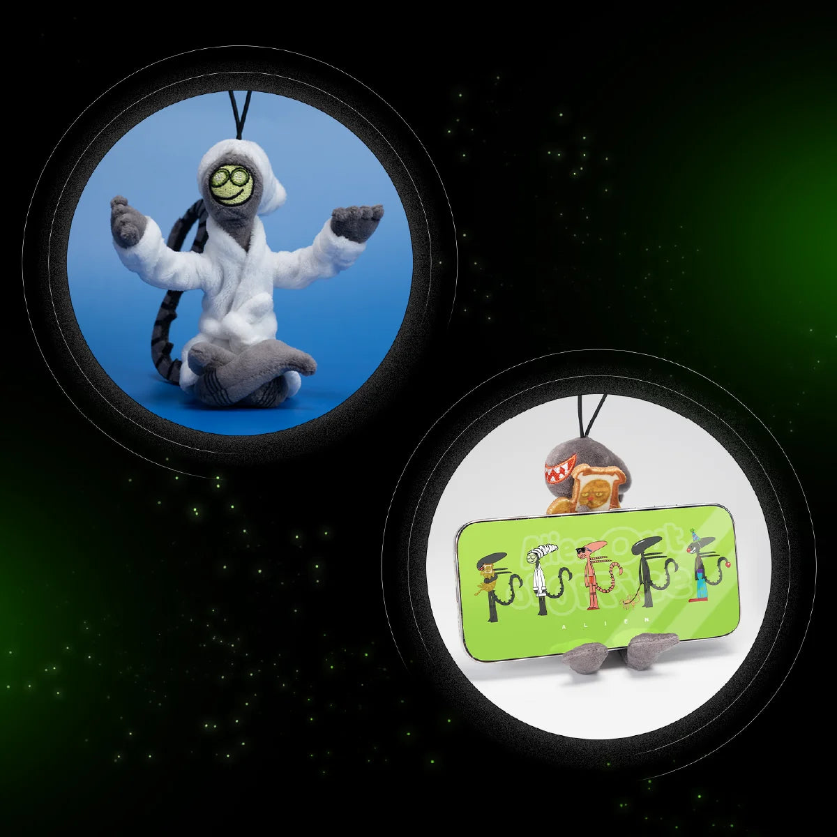 ALIEN OUT OF OFFICE SERIES PLUSH KEYCHAIN BLIND BOX