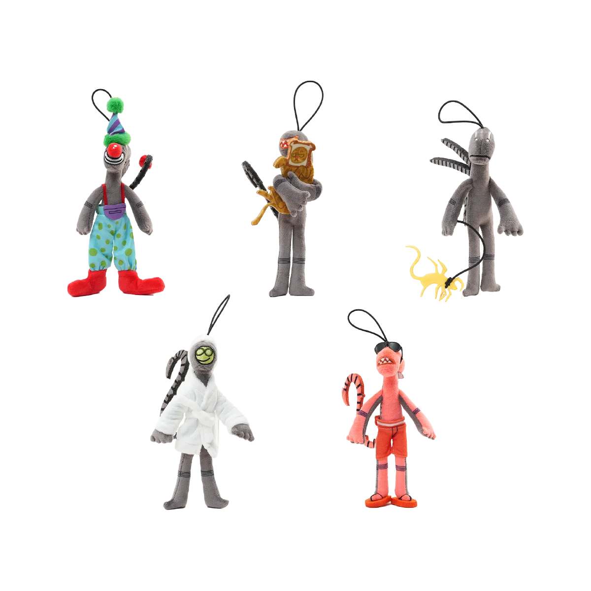 ALIEN OUT OF OFFICE SERIES PLUSH KEYCHAIN BLIND BOX