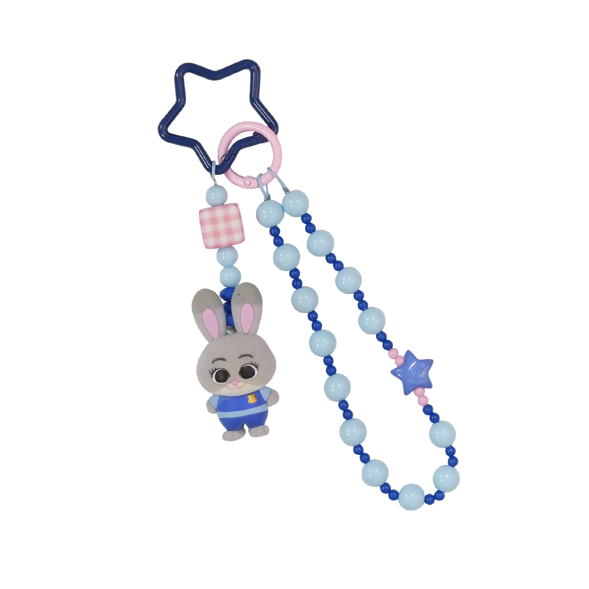 Main product view in gray and pink tones from DISNEY ZOOTOPIA MINI PALS KEYCHAIN SERIES by 52TOYS